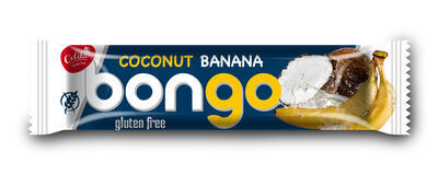 Bongo s banánovou příchutí, kokosová tyčinka v mléčné polevě 40g